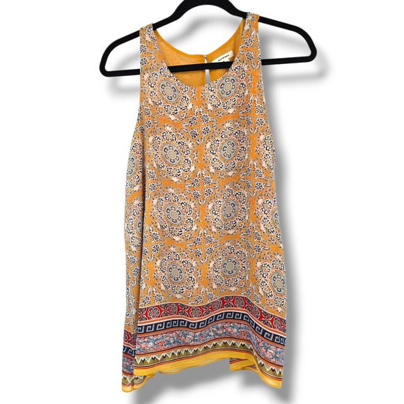 Max Studio‎ Tank Top Sleeveless Medallion Print Casual Blouse Top M - Picture 1 of 10